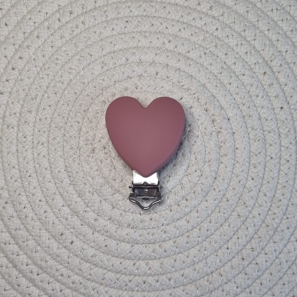 Clip en silicone Coeur