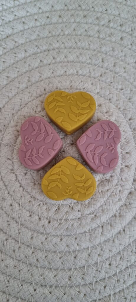 Perle en silicone Coeur