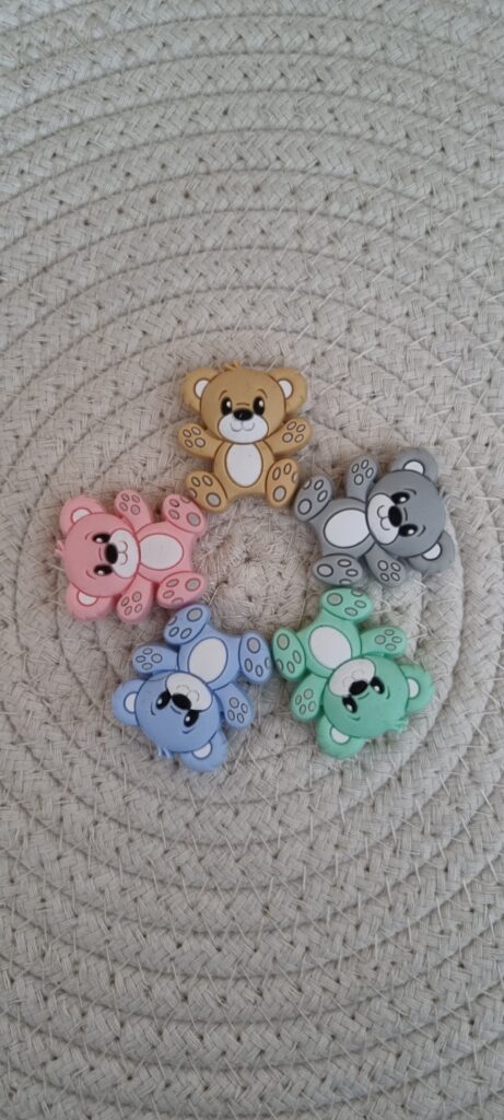 Perle en silicone Ours