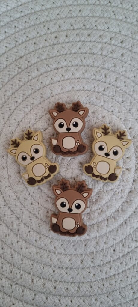 Perle en silicone Faon