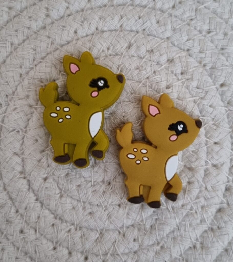 Perle en silicone Biche