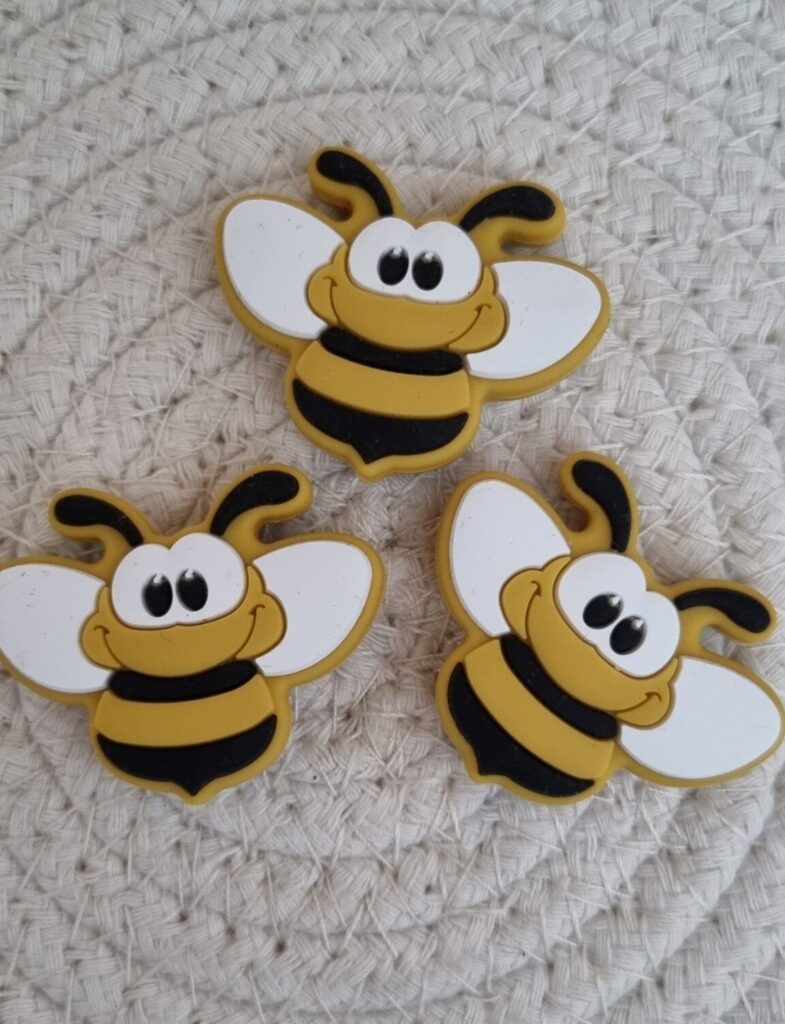 Perle en silicone Abeille