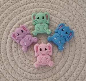 Perle en silicone Eléphant