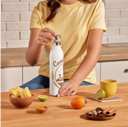 Gourde en aluminium, design personnalisé